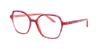 Prodesign Chiari 4 4024 Occhiali Da Vista Rossi Per Donna (solo Montatura)