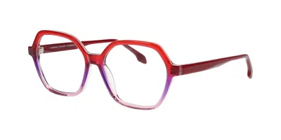 Prodesign Signific 2 4145 Women's Glasses Red Size 55 - Free Lenses - Blue Light Block Available
