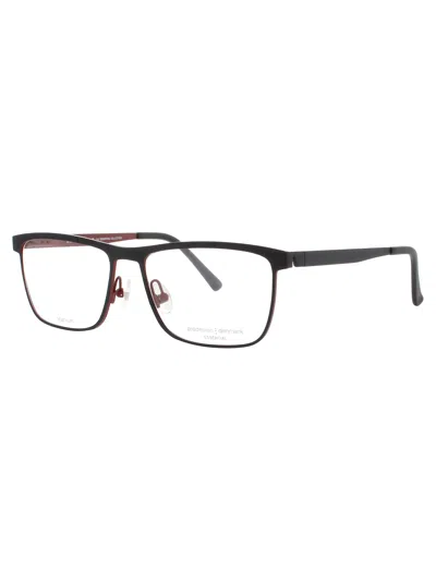 Prodesign Titanium Men's Eyeglasses 1449 - Modern Design In Brown