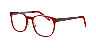 Prodesign Trail 1 4021 Men's Glasses  Size 52 - Free Lenses - Blue Light Block Available In Red