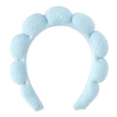 Product-obsessed Spa Headband With Patches - Blue