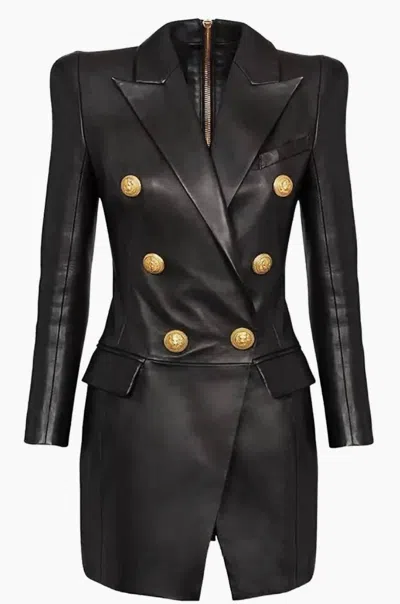 Productseeker Slim Fit Faux Suit Dress In Black