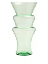 Produzione Privata Wind Maestrale Glass Vase (20cm) In Green