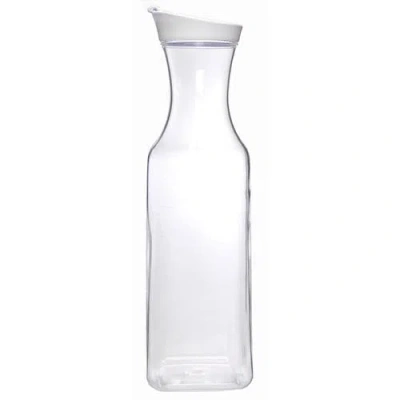 Prodyne Square Acrylic Juice Jar, 56 Ounce In Gray