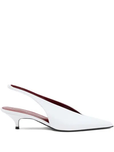 Proenza Schouler 40mm Leather Heeled Pumps In Multi
