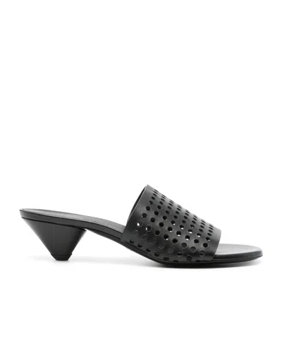 PROENZA SCHOULER 50MM PERFORATED LEATHER MULES