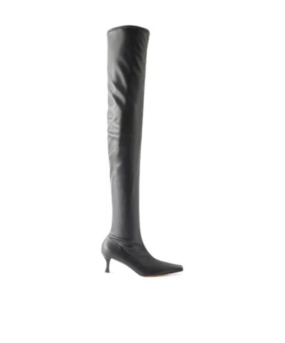 Proenza Schouler Trap 60 Stretch Over-the-knee Boots In Black