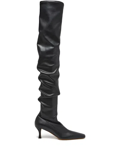 Proenza Schouler 60mm Over-the-knee Boots In Black