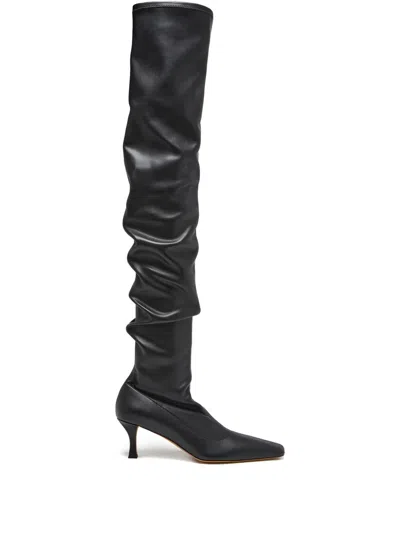 Proenza Schouler 60mm Over-the-knee Boots In Animal Print