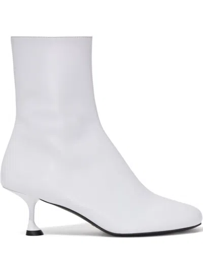 Proenza Schouler 60mm Tee Ankle Boots In White