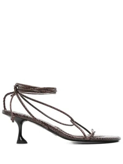 Proenza Schouler 60mm Tee Sandals In Brown