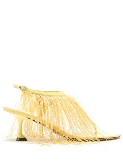 Proenza Schouler 60mm Tee Sandals In Yellow