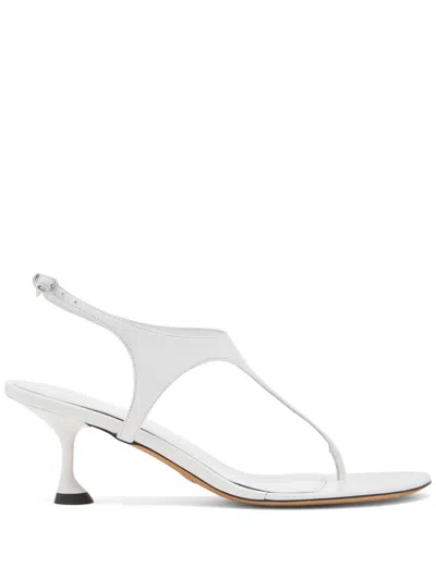 Proenza Schouler 60mm Tee Thong Sandals In White