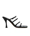 Proenza Schouler Logo High-heeled Sandals In Black