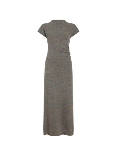 Proenza Schouler Abie Dress In Donegal Knit In Gray