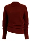 Proenza Schouler Abie Boiled Wool Blend Sweater In Brown