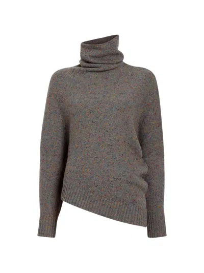 Proenza Schouler Abie Sweater In Donegal Knit In Gray
