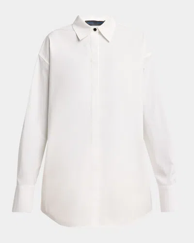 PROENZA SCHOULER ADDY COMPACT COTTON POPLIN BUTTON-DOWN SHIRT