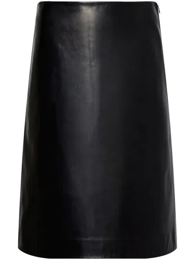 Proenza Schouler Adele Leather Skirt In Black