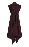 Proenza Schouler Adinna Dress In Classic Cotton Shirting In Brown