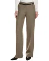 Proenza Schouler Aiden Linen-blend Pant In Brown