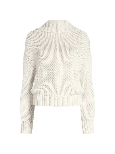 Proenza Schouler Alexandra Draped Sweater In White