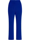 Proenza Schouler Bi-stretch Crepe Pants Dark Indigo In Blue