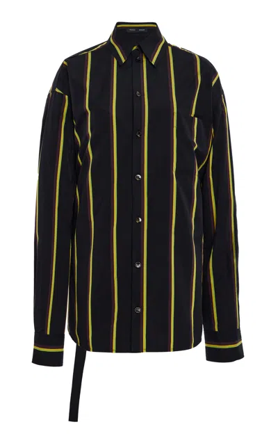 Proenza Schouler Alia Cotton-silk Top In Multi