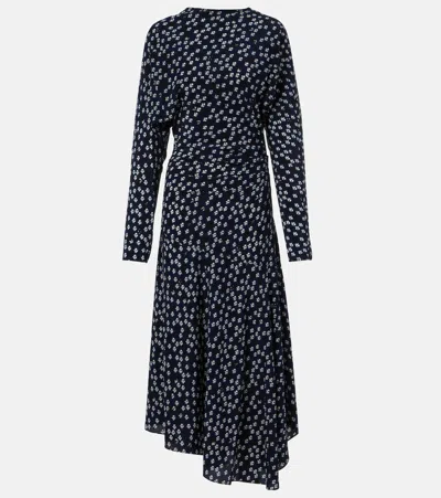 Proenza Schouler Alina Floral Maxi Dress In Blue