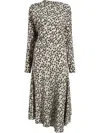 Proenza Schouler Alina Midi Dress In Neutrals