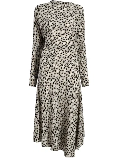 Proenza Schouler Alina Midi Dress In Neutrals
