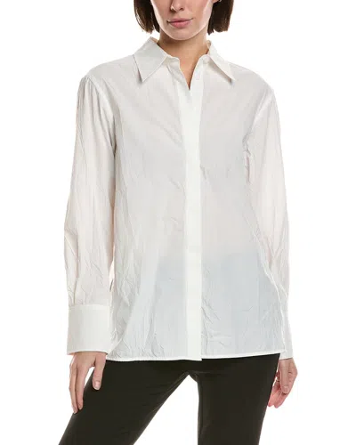 Proenza Schouler Allen Crinkle Shirt In White