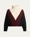 Proenza Schouler Alma Sweater In Red Multi