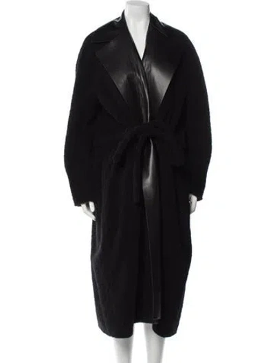 Pre-owned Proenza Schouler Alpaca Coat In Black