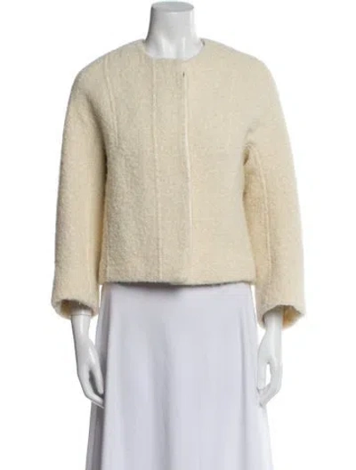 Pre-owned Proenza Schouler Alpaca Evening Jacket In Neutral