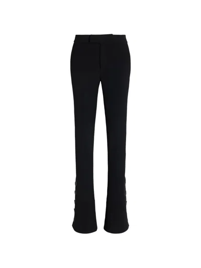 Proenza Schouler Althea Pants In Bi-stretch Double Wool In Black