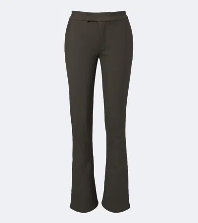 Proenza Schouler Althea Wool-blend Flared Pants In Red
