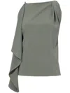 PROENZA SCHOULER ALYSSA TOP IN MATTE DOUBLE CREPE