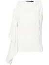 Proenza Schouler Alyssa Top In Matte Viscose Crepe In Ivory In White
