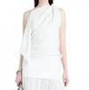 Proenza Schouler Alyssa Top In Matte Viscose Crepe In Ivory In White