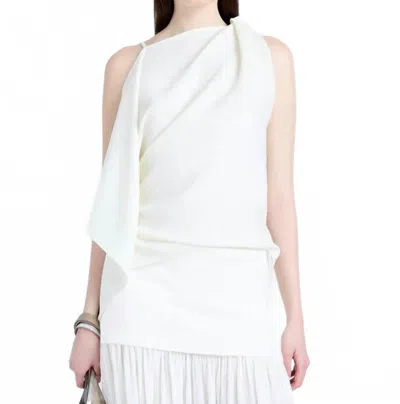 PROENZA SCHOULER ALYSSA TOP IN MATTE VISCOSE CREPE IN IVORY