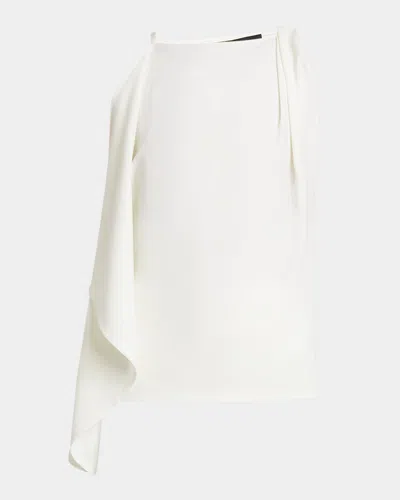 PROENZA SCHOULER ALYSSA TWISTED DRAPE MATTE VISCOSE CREPE TOP