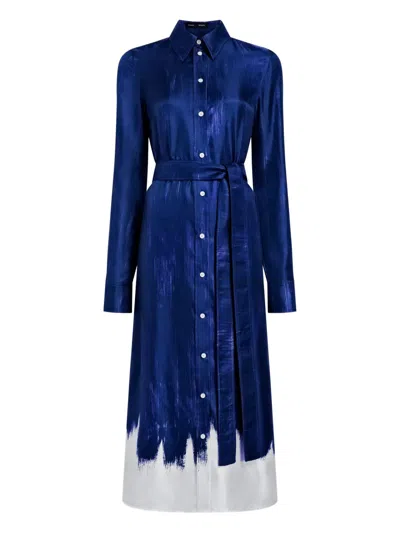 Proenza Schouler Amaya Silk Dress In Blue