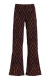 Proenza Schouler Amelia Marble Jacquard Pants In Multi