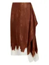 Proenza Schouler Amery Midi Skirt In Brown