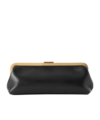 Proenza Schouler Amory Leather Clutch In Black