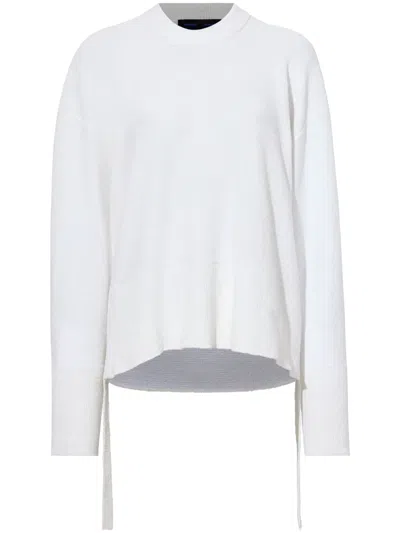 Proenza Schouler Amy Boucle Sweater In White