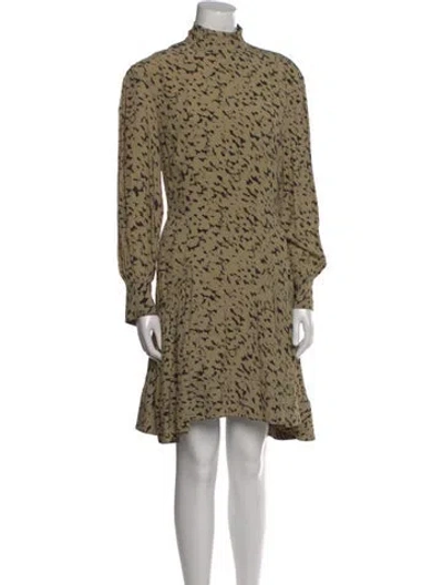 Pre-owned Proenza Schouler Animal Print Knee-length Dress W/ Tags In Neutral