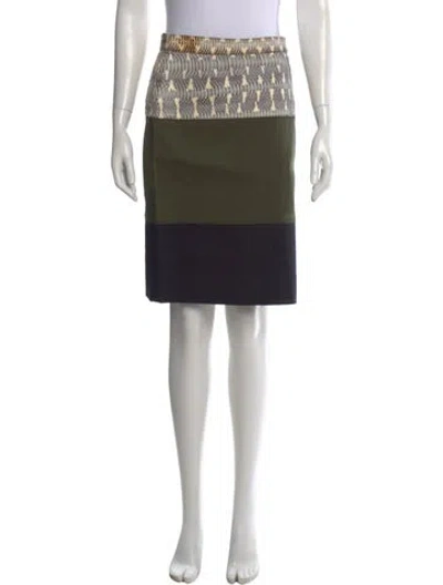Pre-owned Proenza Schouler Animal Print Knee-length Skirt In Multi