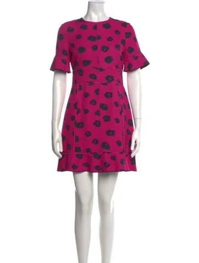 Pre-owned Proenza Schouler Animal Print Mini Dress In Pink